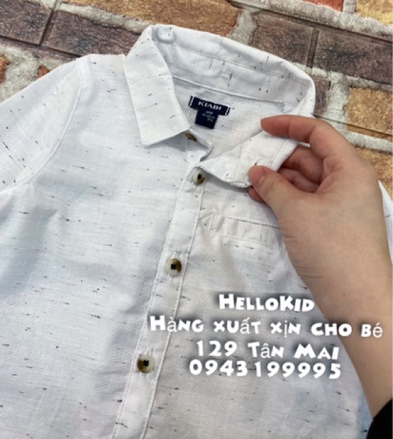 Áo somi trắng muối tiêu