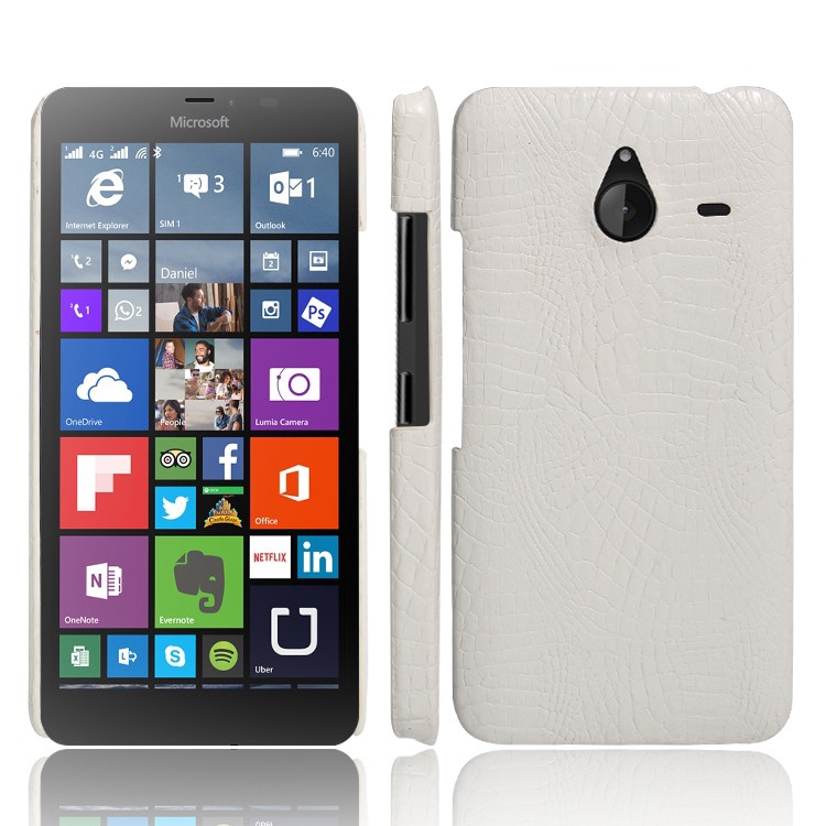 Ốp lưng da PU họa tiết da cá sấu cho Microsoft Lumia 640 950 XL