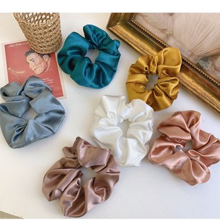 Dây Buộc Tóc Vải Satin Siêu Co Giãn Cho Nữ