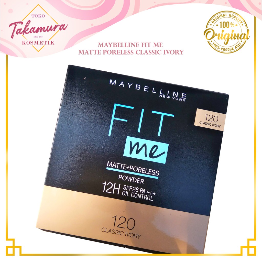 (hàng Mới Về) Phấn Phủ Maybelline Fit Me Làm Mờ Lỗ Chân Lông 120