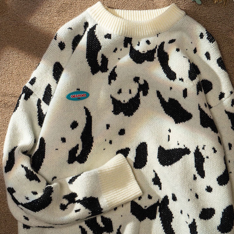 Áo Sweater Dệt Kim Cổ Tròn Dáng Rộng Mềm Mại Thời Trang Thu Đông Cho Nữ