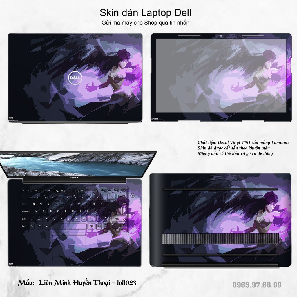 Skin dán Laptop Dell in hình Liên Minh Huyền Thoại _nhiều mẫu 3 (inbox mã máy cho Shop)