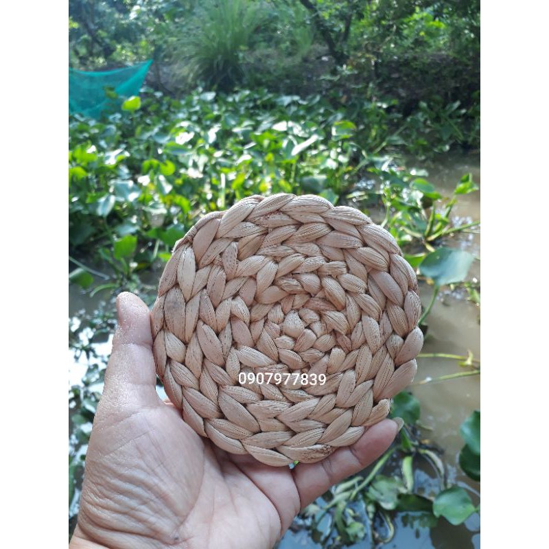 Thảm Lục Bình Lót Ly, Phụ Kiện Chụp Ảnh, Trang Trí Nhà Cửa Size 12cm, 20cm, 25cm, 30cm,