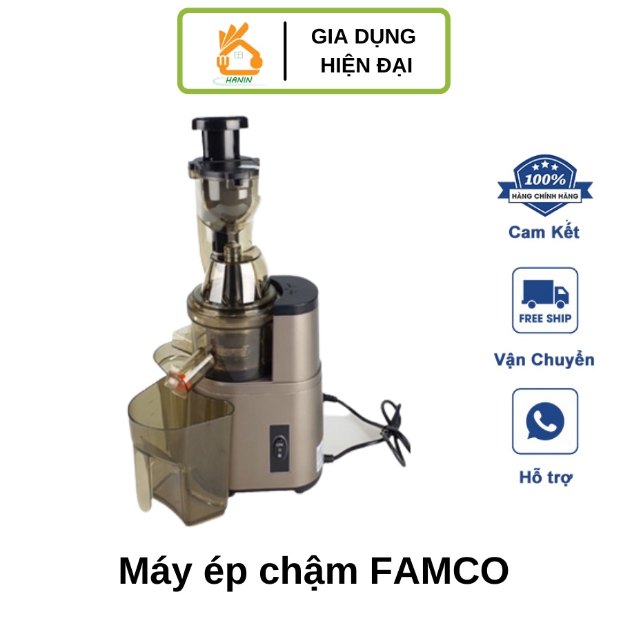 Máy ép chậm FAMCO trái cây hoa quả 9701FC CAO CẤP ép kiệt bã bảo hành 12 tháng tặng kéo làm bếp AN_ANMART