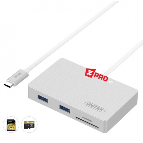 Bộ chia cổng USB 3.0 Type-C Unitek HUB