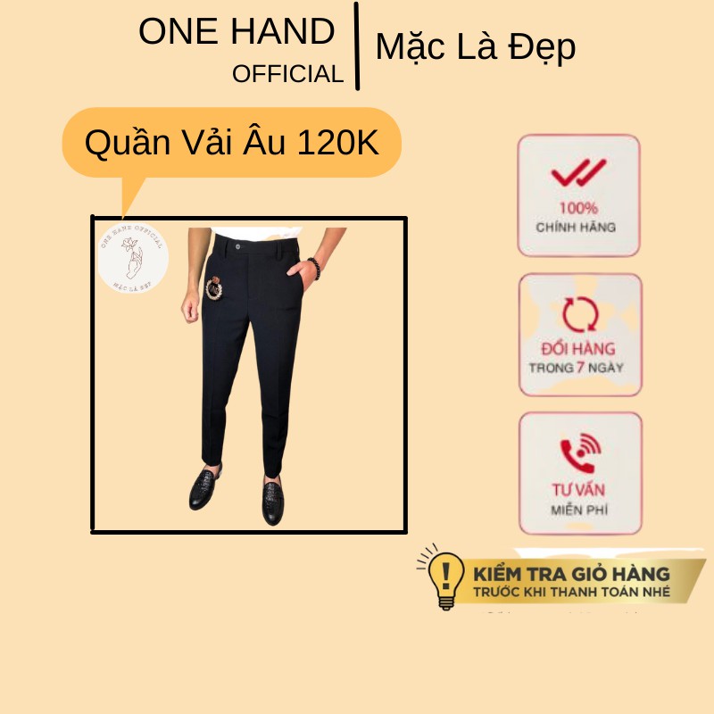 Quần Vải Nam  💕1𝖍𝖆𝖓𝖉💕 Quần Âu Thêu Họa Tiết Logo King Ôm Ống Bó Hàn Quốc - Mặc Là Đẹp - Mã LGKING87