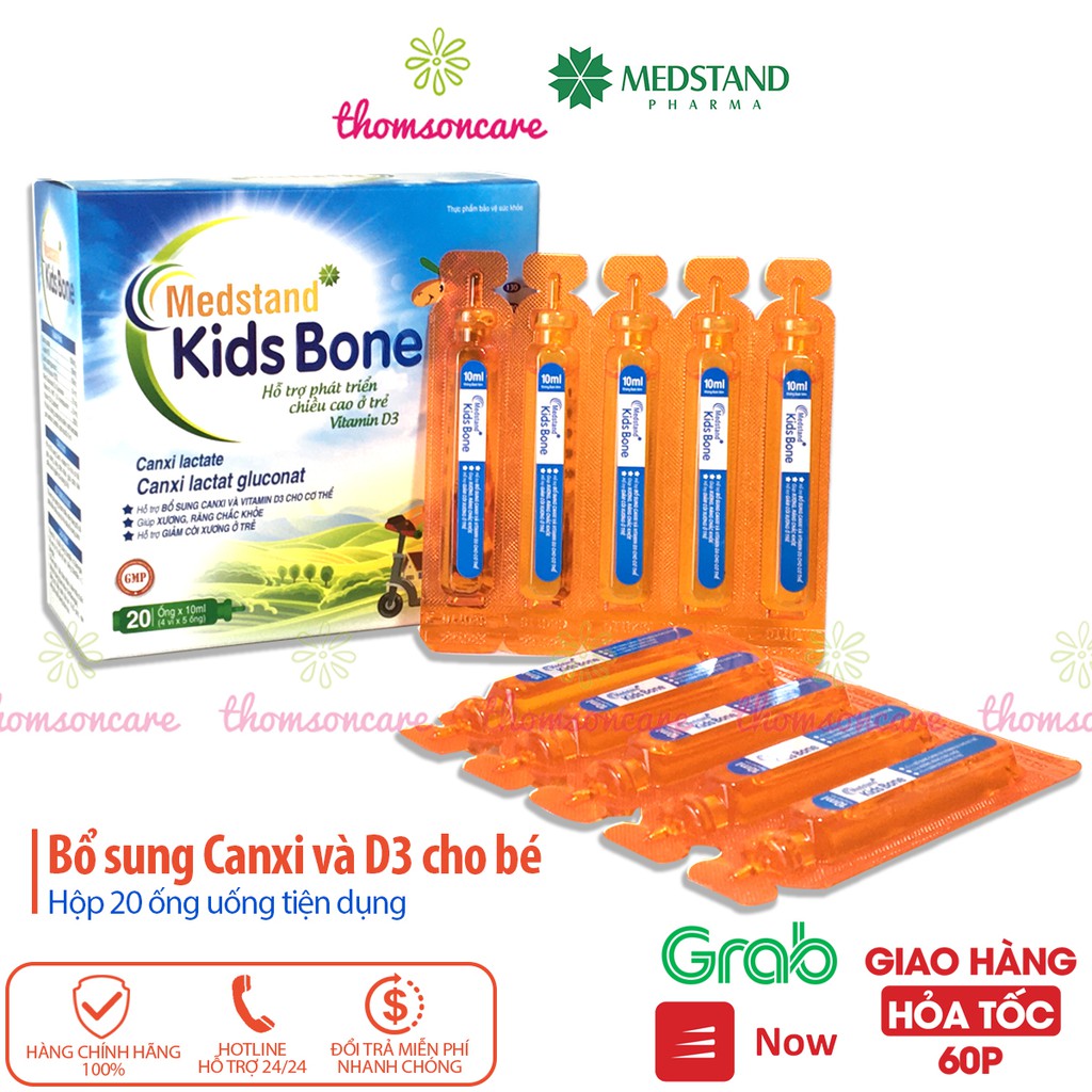 Canxi ống cho bé Medstand Kids Bone - bổ sung canci