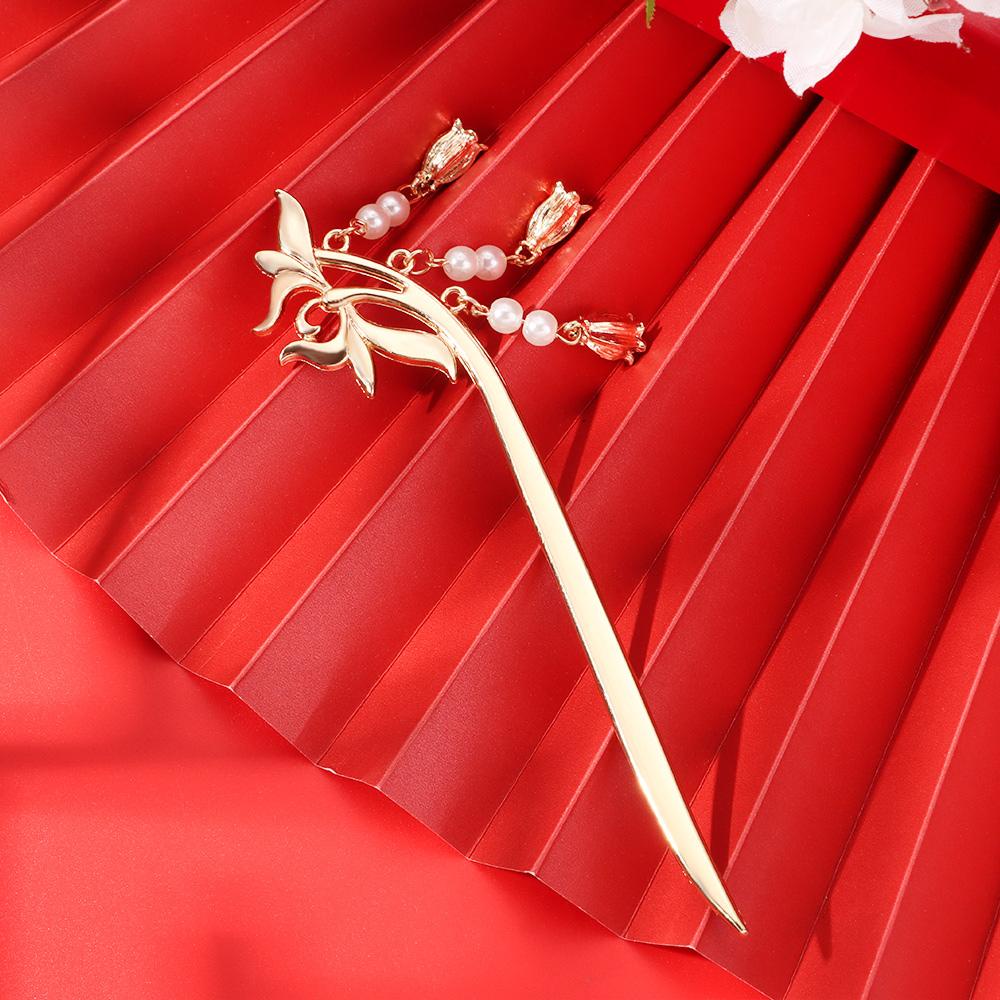 ORIENTLII Trâm Cài Tóc Đính Tua Rua Phong Cách Cổ Điển Cho Nữ