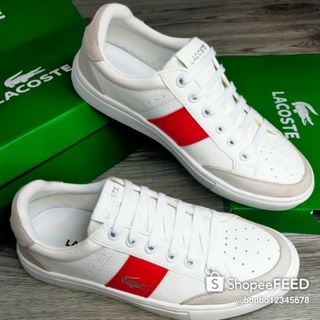 Giày dây Lacoste Courtlinee basic đế bằng