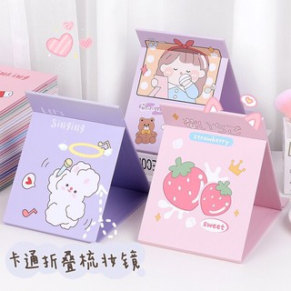 Gương gấp để bàn dễ thương