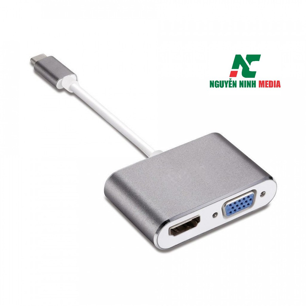 Cáp Chuyển Đổi USB Type C Sang HDMI Và VGA