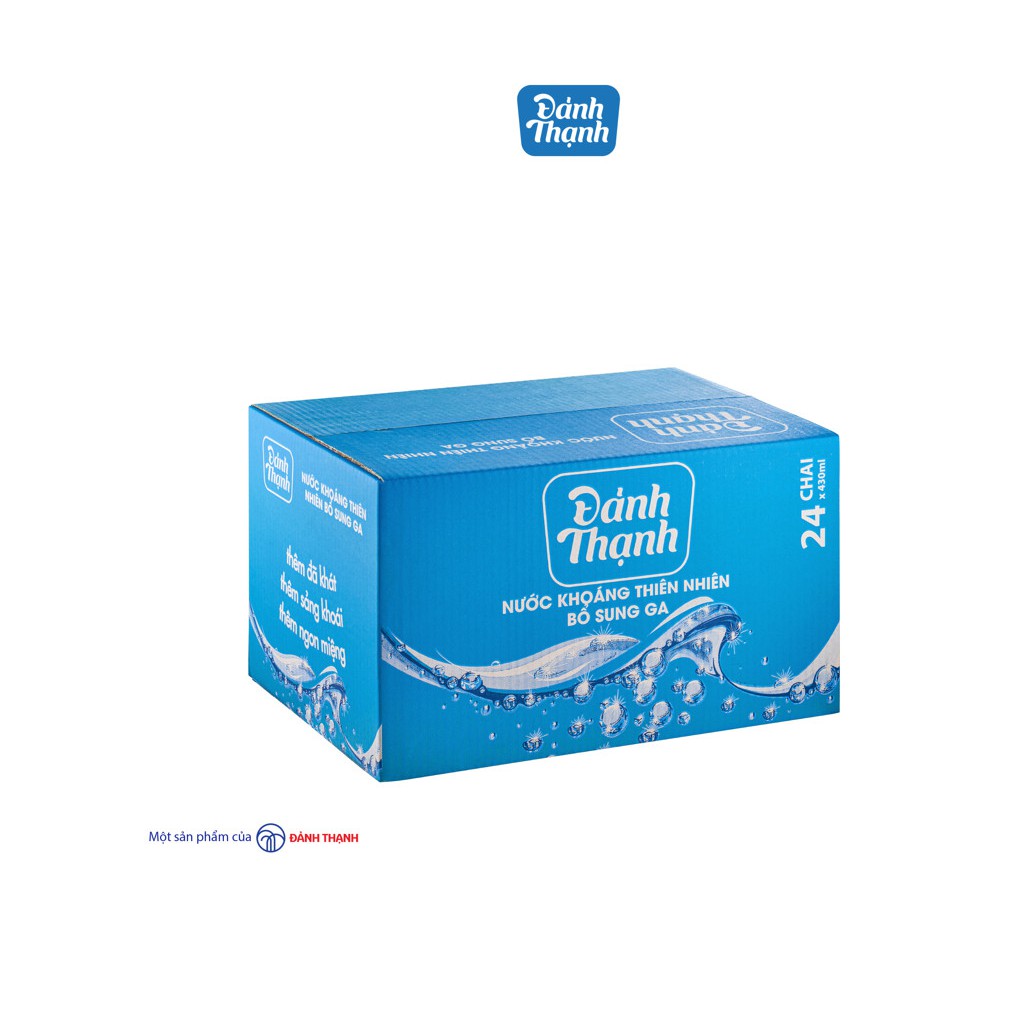 Thùng 24 chai ước Khoáng Thiên Nhiên Có Ga Đảnh Thạnh 430ml (Đảnh Thạnh Lạt)