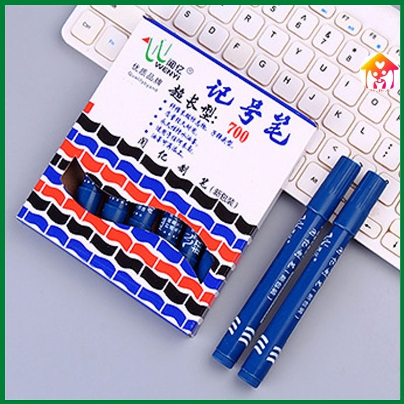 Hộp 8 bút dạ 700 mực không thấm nước nhanh khô