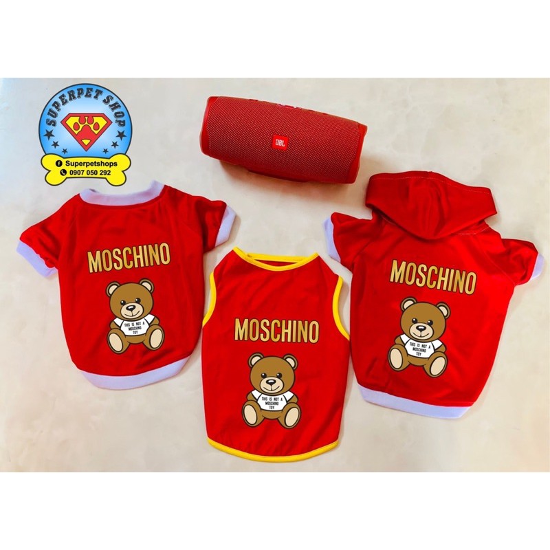 ÁO THÚ CƯNG GẤU MOSCHINO SIÊU XINH GIÁ RẺ
