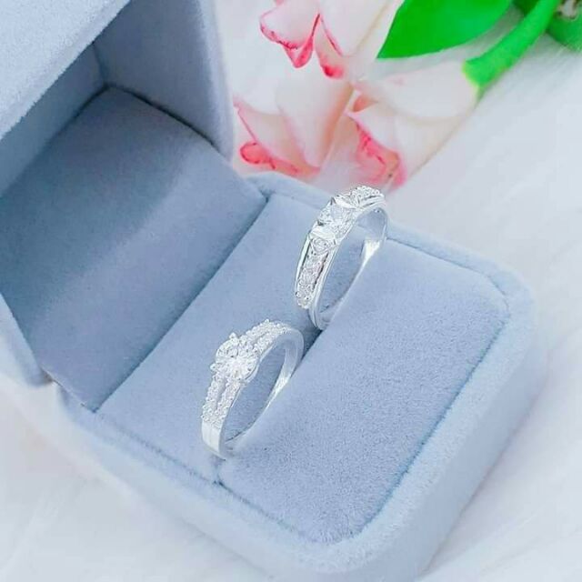 Nhẫn đôi bạc ý