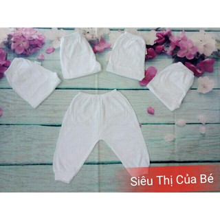 Combo 10 chiếc quần dài sơ sinh ống bo cho bé