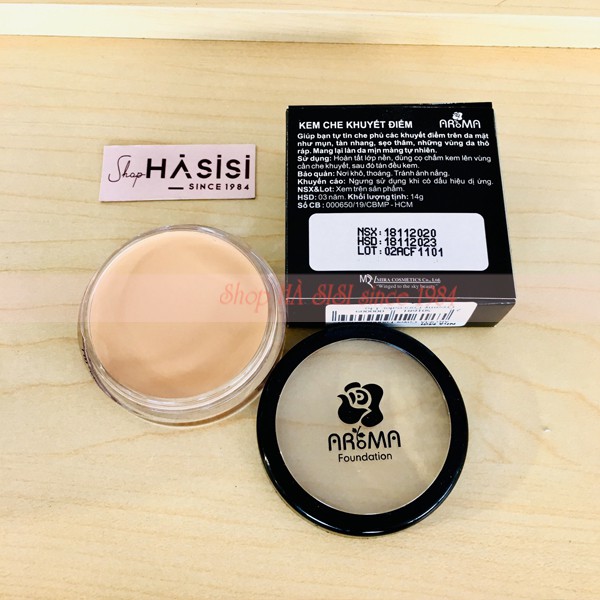 KEM CHE KHUYẾT ĐIỂM AROMA - Cover Foundation