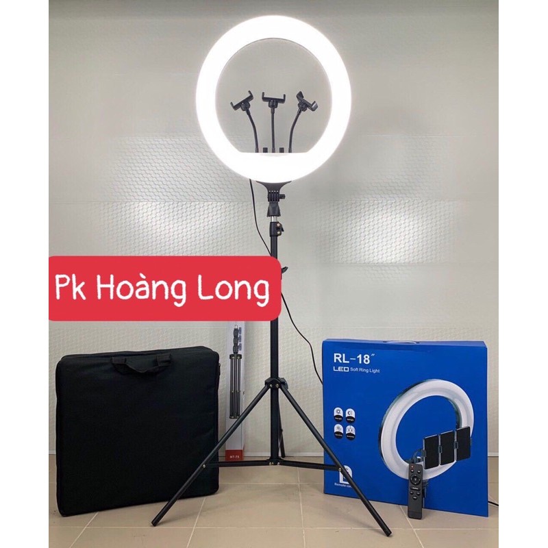 Đèn led livestream RL18 45cm hỗ trợ bán hàng, makeup, trang điểm, chụp ảnh với 3 chế độ ánh sáng siêu đẹp