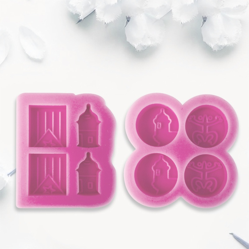 Khuôn Silicone Làm Mặt Trang Sức Thủ Công DIY Hình Lá Cờ Ếch