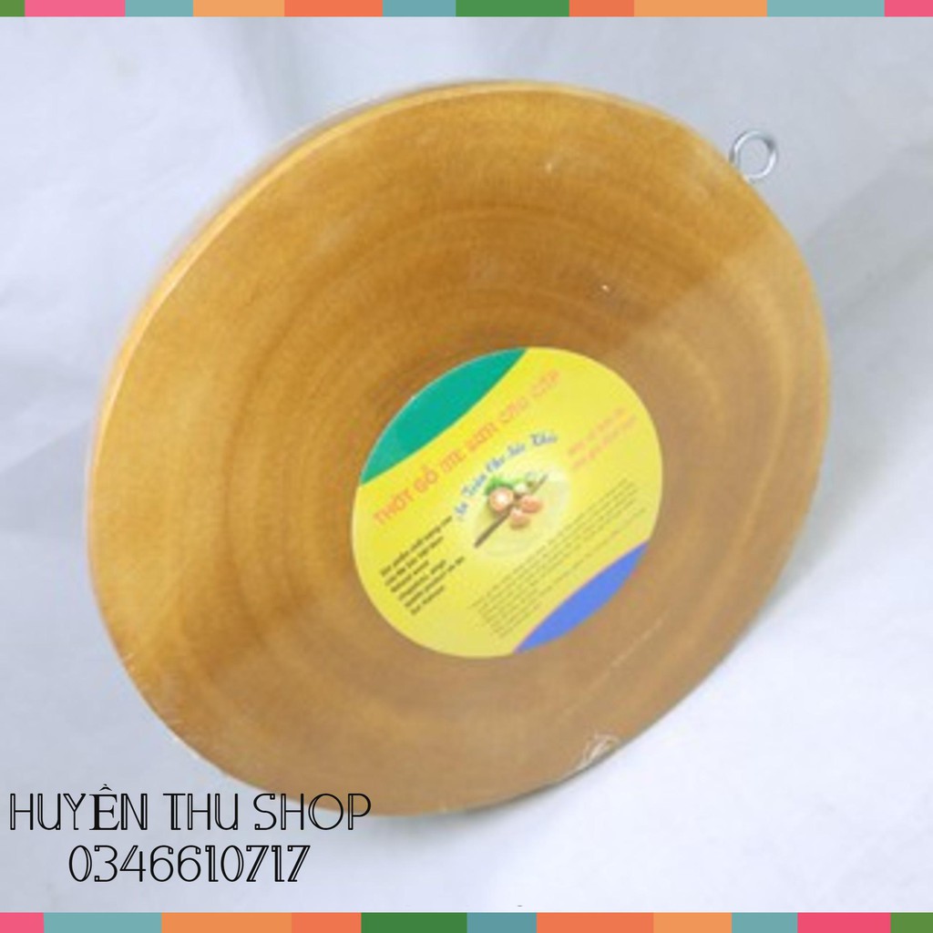 Thớt gỗ me sừn tròn dày dặn