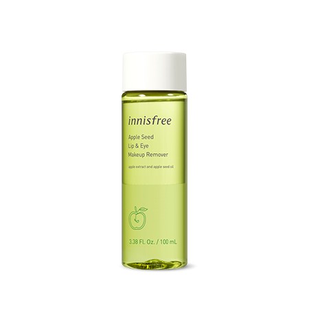 [mẫu mới] Tẩy Trang Mắt Môi Táo Xanh Innisfree Apple Seed Lip & Eye Makeup Remover 100ml