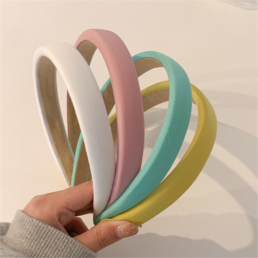 Băng Đô Cài Tóc Bằng Xốp Màu Sắc Ngọt Ngào Đơn Giản Cho Nữ