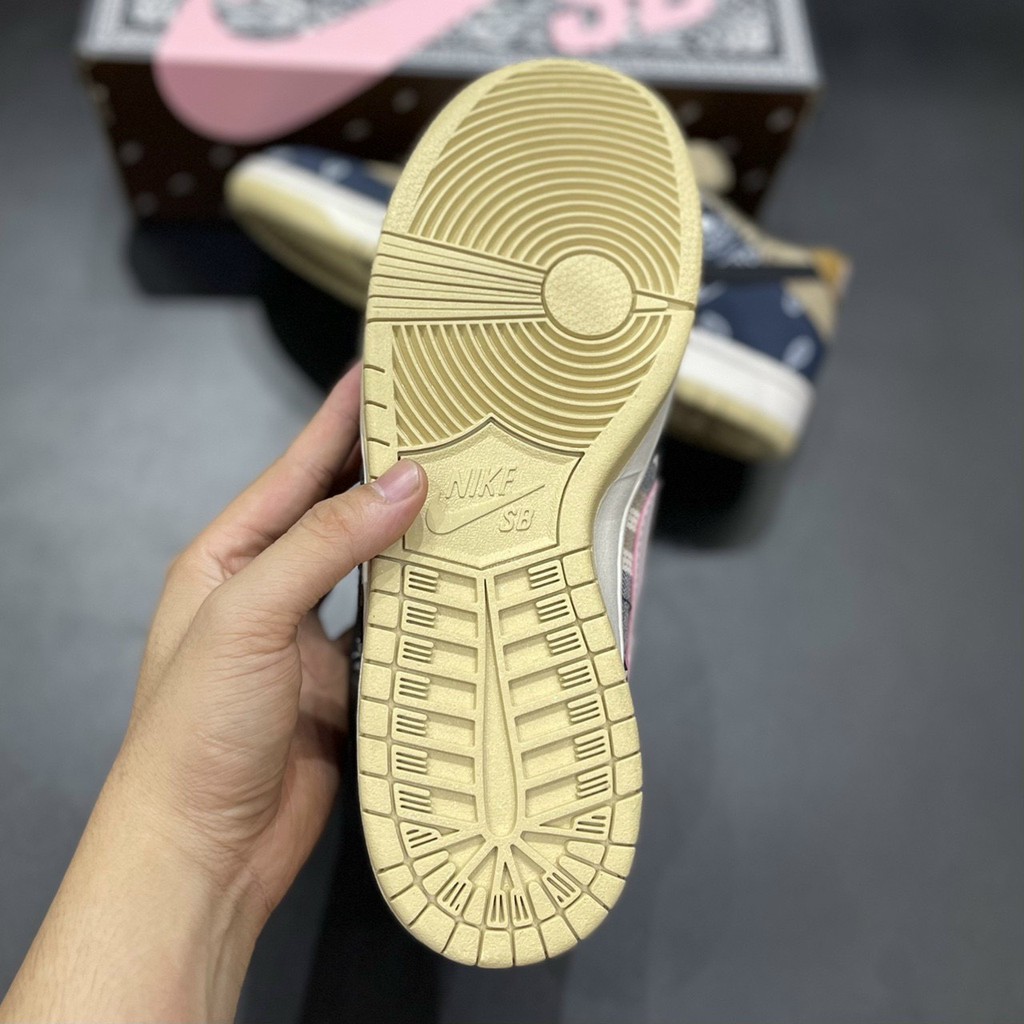 Giày Sneaker Sb Travis Scoot Giày Thể Thao Nam Nữ Thấp Cổ Full Phụ Kiện