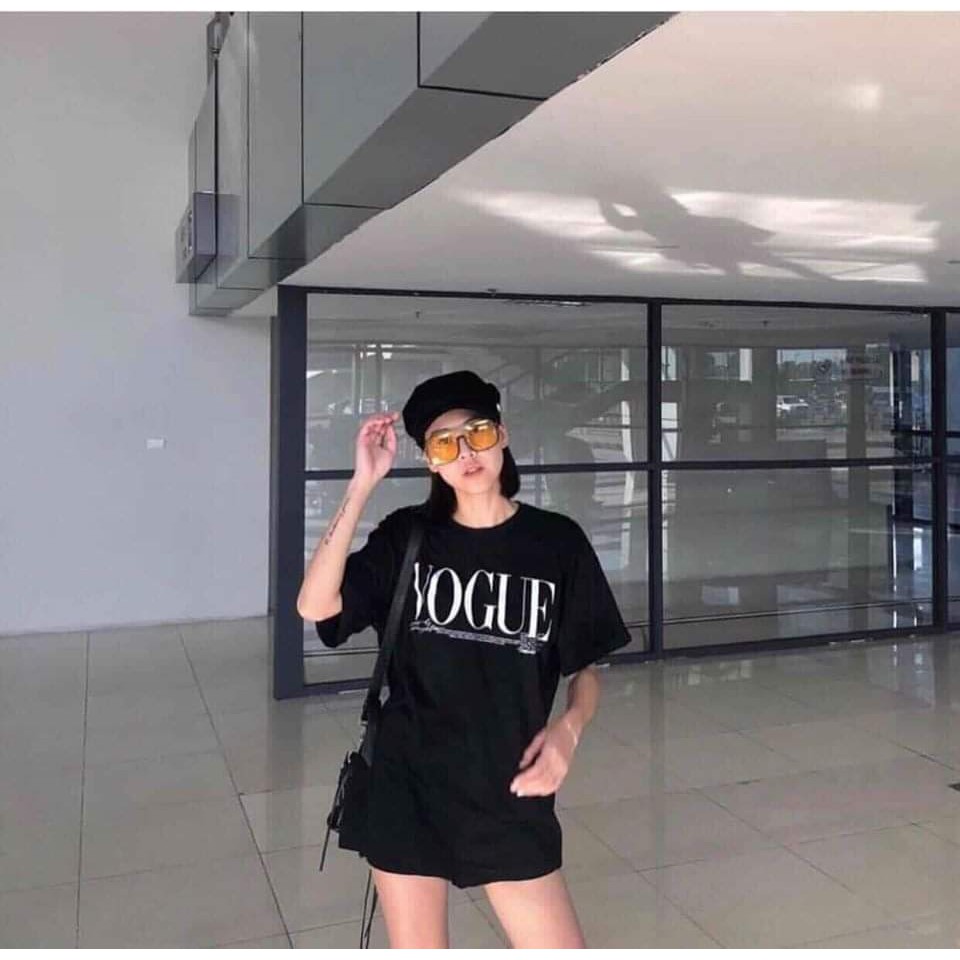 Áo Thun Siêu Phẩm Giấu Quần VOGUE form NAM NỮ freesize 40-70kg, Cotton 100%, Hàng VNXK Chính Phẩm