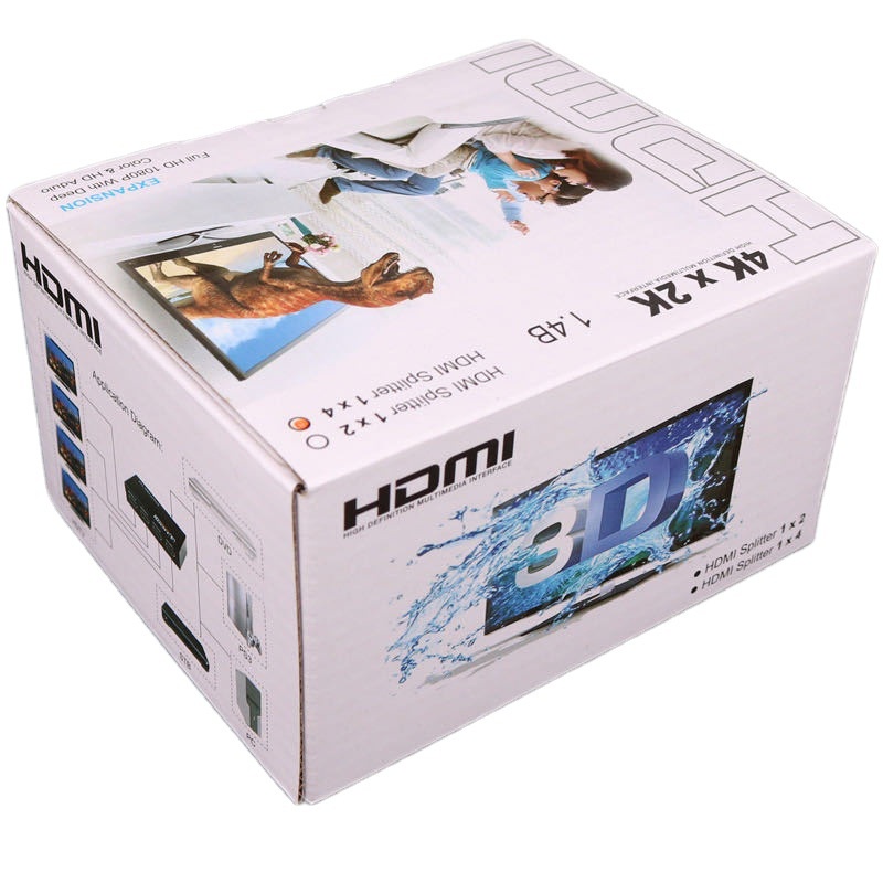 Bộ hub chia HDMI 1 Ra 4 cổng Full HD 1080P., 4K*2K, 3D HDMI Splitter 1x4 cổng,bộ chia HDMI