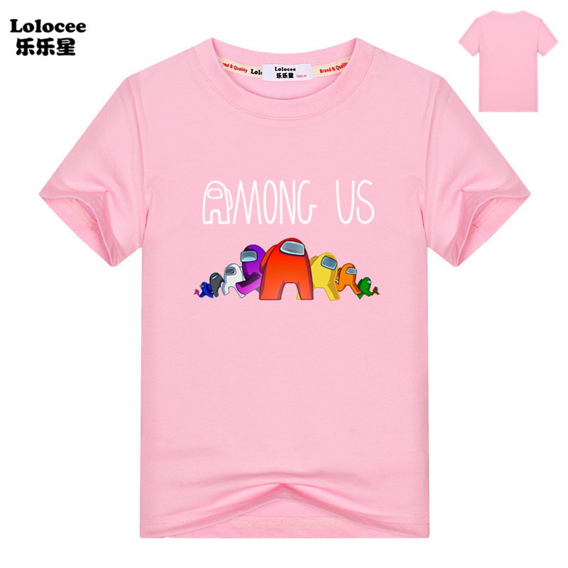 2021 New 3D Among Us T-shirts Kids Short Sleeve Video Game Tops Boys Girls Casual Clothes