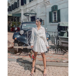 ĐẦM THẮT EO TRẮNG-BEGIE
