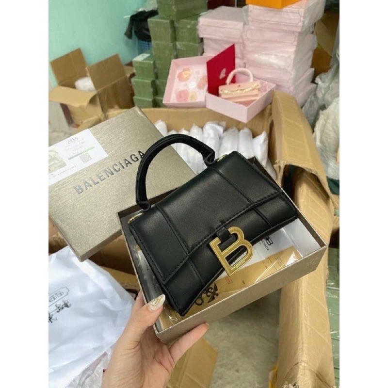 Túi Xách Nữ Khoá B, Túi Xách Nữ Đeo Chéo Size 19cm