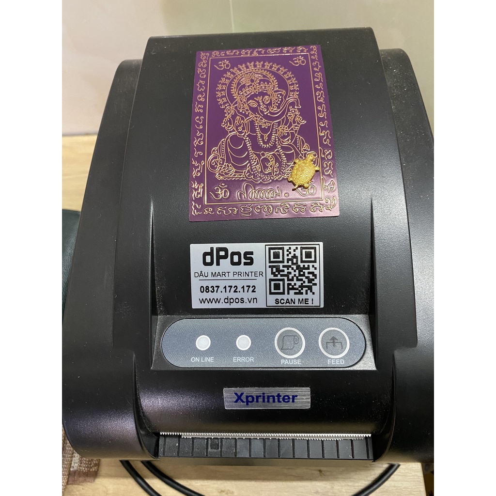 Linh phù dán voi Geisha tây tạng mix ràu vàng mini mang lại bình an tài lộc