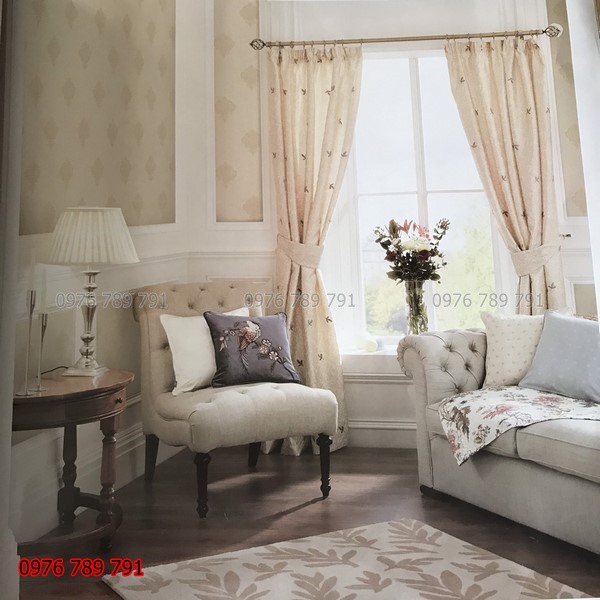 Giấy Dán Tường Hoa Văn Quả Trám Đẹp, Sang Trọng Cho Phòng Khách, Lụa Không Keo, Khổ 10m x 53cm