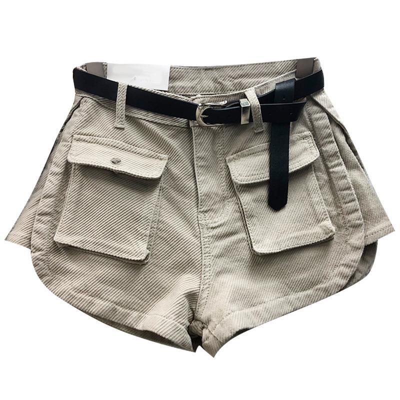 Quần Short Denim Dáng Rộng Lưng Cao Thời Trang Mùa Hè Phong Cách Mới Size Lớn Cho Nữ