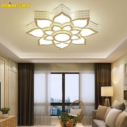 Đèn trần MONSKY MATEE D650mm kiểu dáng hiện đại, sang trọng với 3 chế độ ánh sáng - kèm điều khiển từ xa - (44).