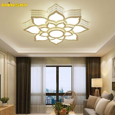 Đèn trần MONSKY MATEE D650mm kiểu dáng hiện đại, sang trọng với 3 chế độ ánh sáng - kèm điều khiển từ xa - (44).