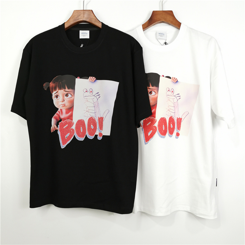 Áo thun cotton tay ngắn in họa tiết thời trang cho nam nữ