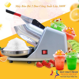 Máy bào đá tuyết mịn - máy làm đá bào 2 lưỡi dao bào cực mạnh