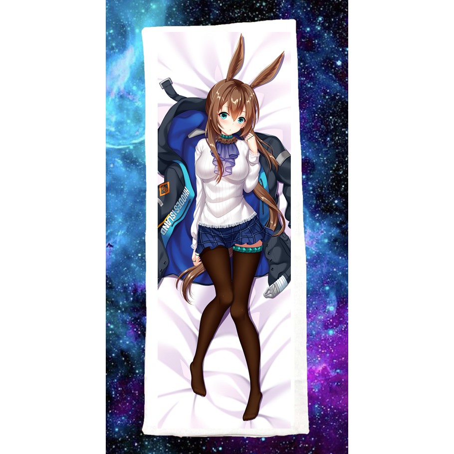 Vỏ áo gối ôm dài Amiya anime Arknights dài 1mx40cm