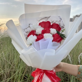 Bó hoa sáp mix hoa phăng cao cấp