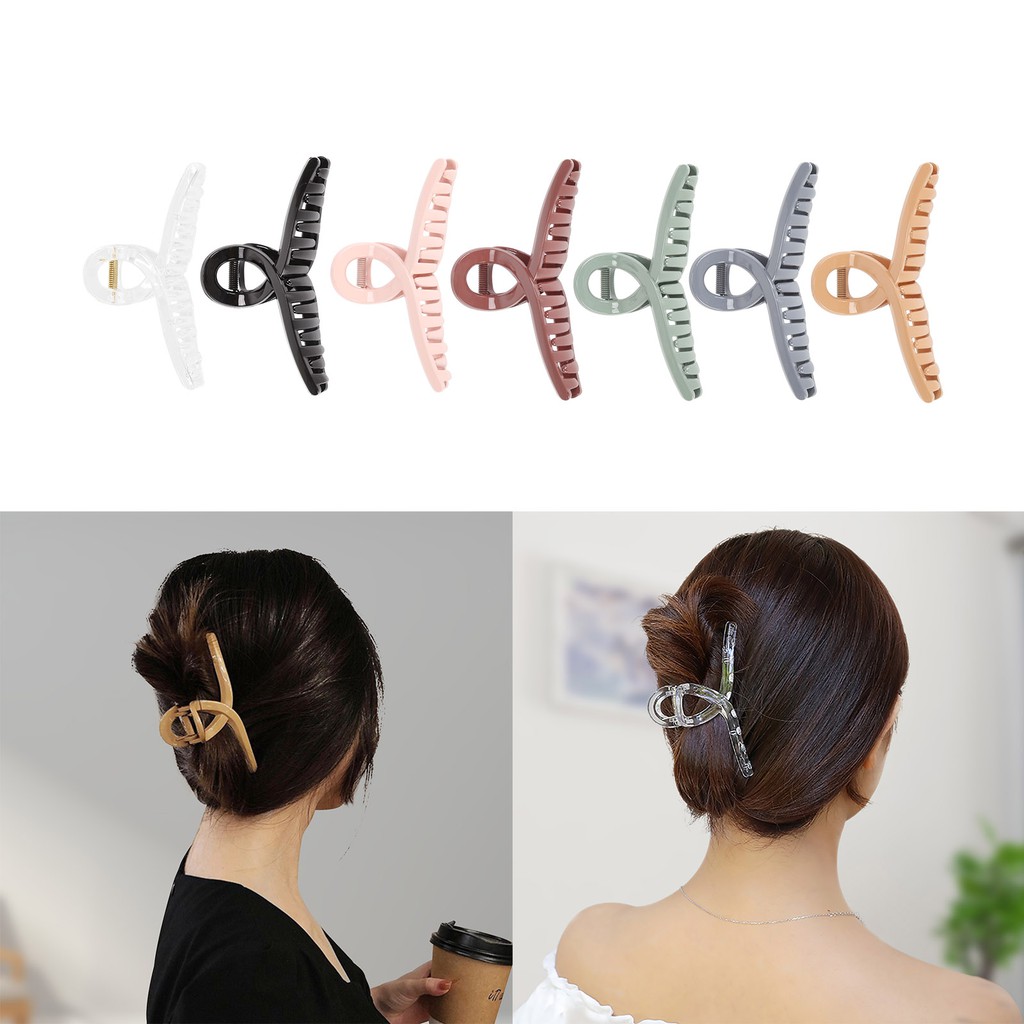 Kẹp Tóc Nhựa Thiết Kế Đơn Giản Tiện Dụng