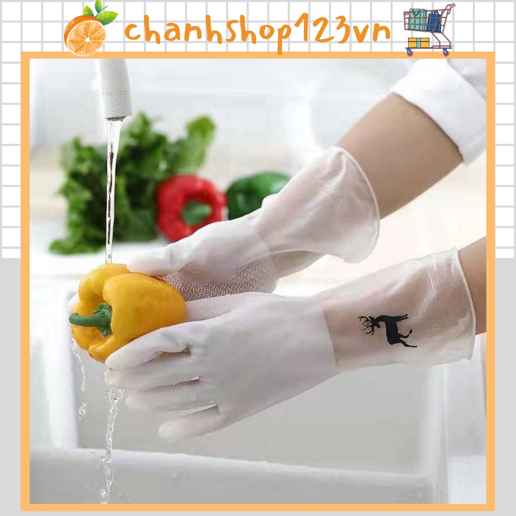 Găng tay cao su con hươu siêu bền dai chống ăn mòn bảo vệ đôi tay của bạn - 10131
