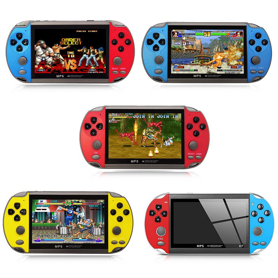 Máy chơi game cầm tay X7 màn hình 4.3 inch 8gb 900 trò - Bộ nhớ lưu trữ lớn - Tích hợp nhiều trò cổ điển và hiện đại