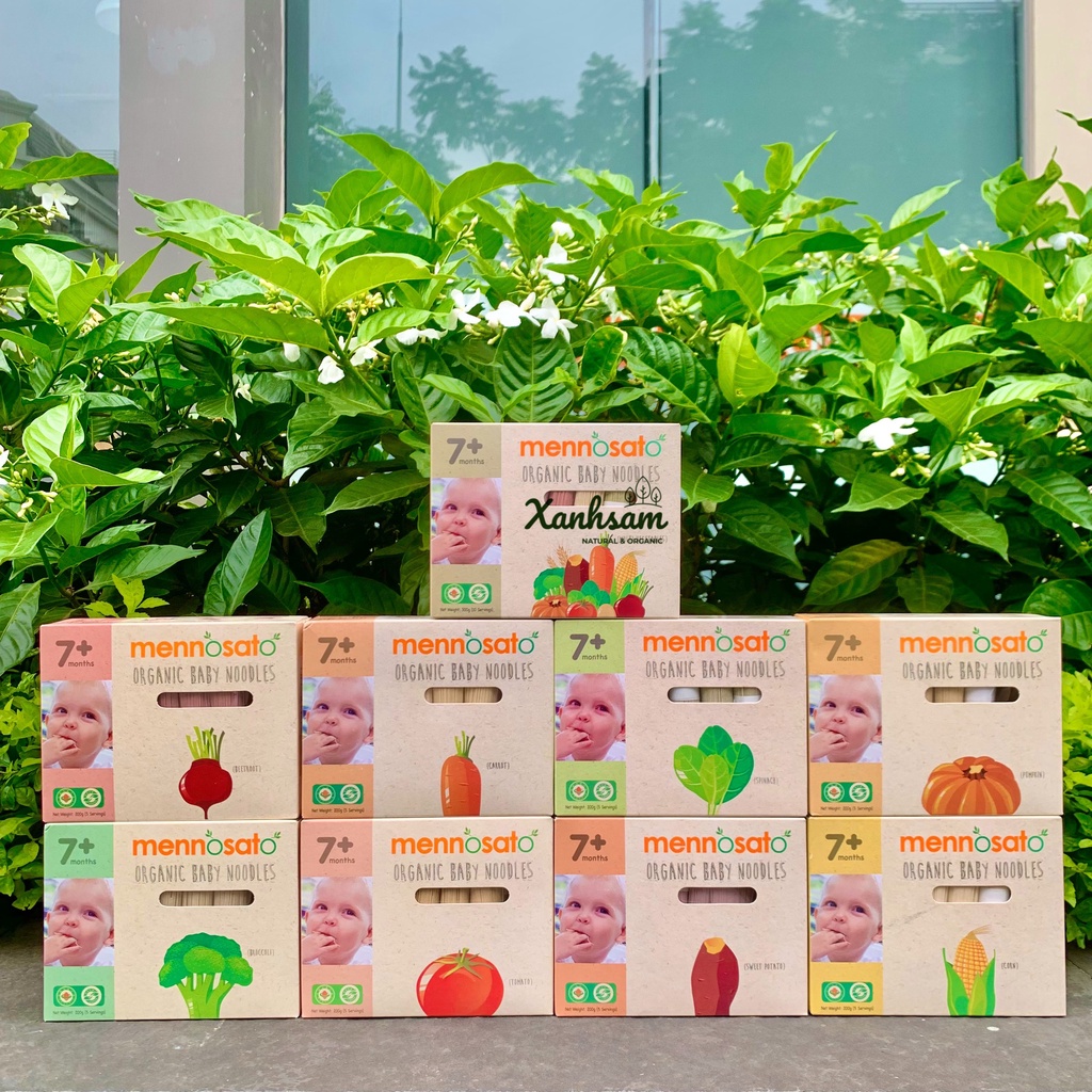 Mì Sợi Hữu Cơ Cho Bé Mennosato 200g Từ 7 Tháng Tuổi - XanhSam Organic