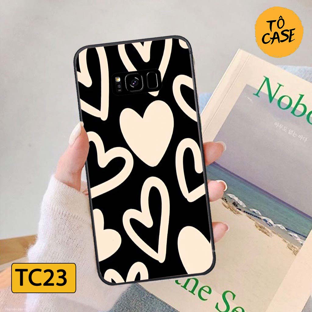 Ốp lưng Samsung S8 / Samsung S8 Plus in hình trái tim đáng yêu, trẻ trung, ngộ nghĩnh ,giá rẻ.
