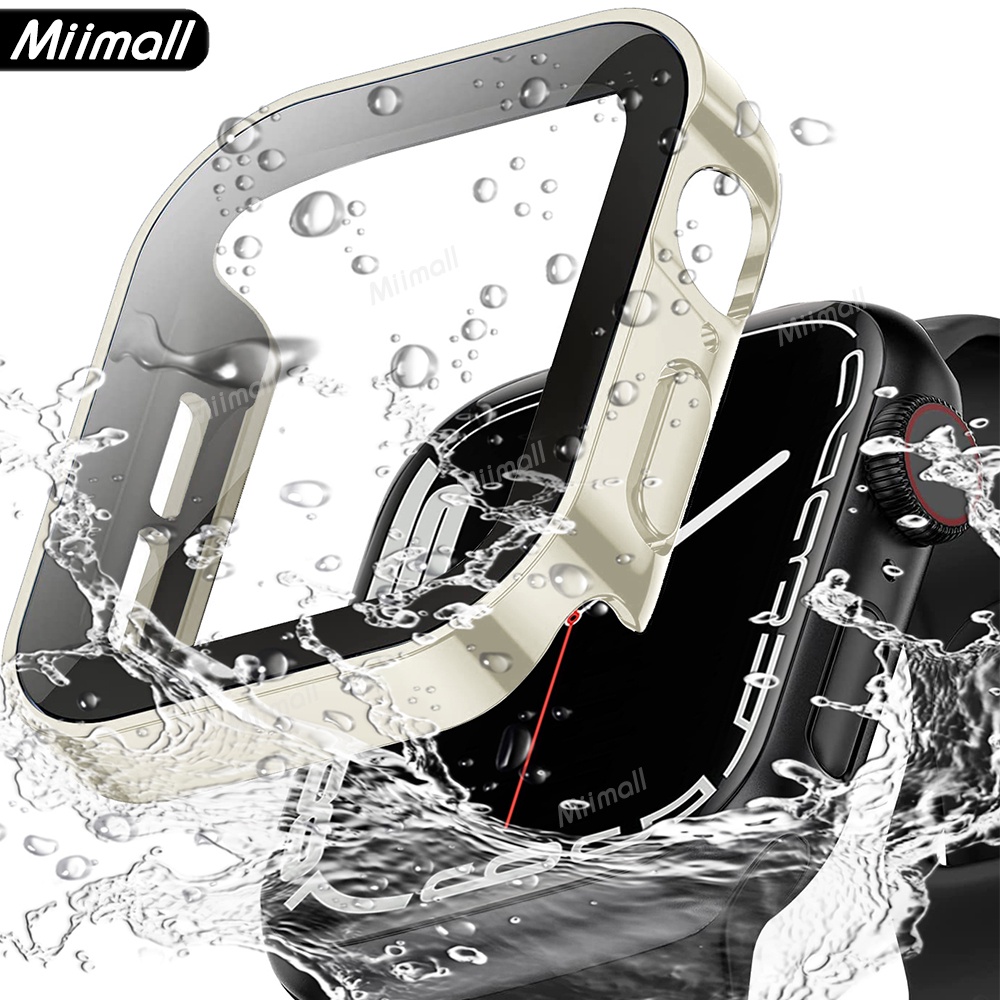 Ốp Bảo Vệ Màn Hình Chống Thấm Nước Cho iWatch Series 7/6/SE/5/4 Case 41/45mm 40/44mm
