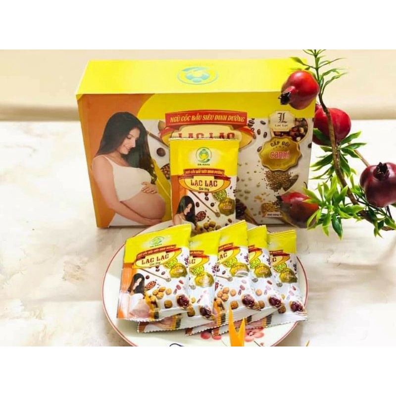 ✅ Ngũ cốc bầu lạc lạc ❤️[ CHÍNH HÃNG ] ❤️ siêu dinh dưỡng cho mẹ và bé (hộp 600g/30 gói)