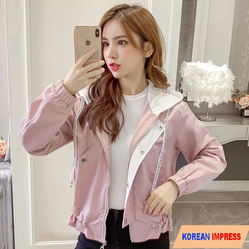 ÁO KHOÁC KAKI NỮ, ÁO KHOÁC NỮ CÁ TÍNH PHONG CÁCH HÀN QUỐC - Korean Impress Shop