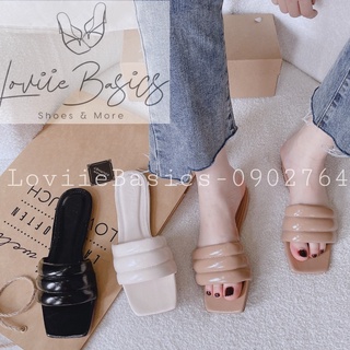DÉP LÊ LOVIIE BASICS ĐẾ BỆT - DÉP NỮ THỜI TRANG QUAI NGANG PHỒNG - D220511